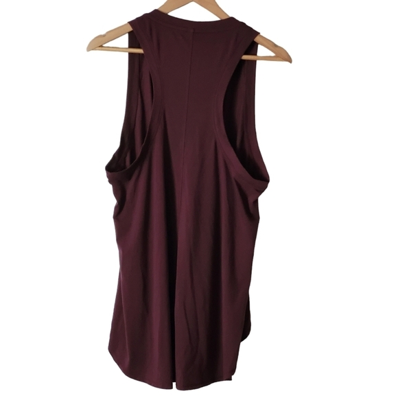 Athleta Women's Maroon Essence Relaxed High Low Tank Small - Picture 4 of 7